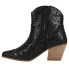 Фото #3 товара Matisse Harlow Rhinestone Snip Toe Cowboy Booties Womens Black Dress Boots HARLO