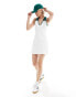 Фото #1 товара COLLUSION tennis polo mini dress with contrast in cream