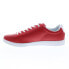 Фото #9 товара Lacoste Hydez 0721 1 P SMA Mens Red Leather Lifestyle Sneakers Shoes