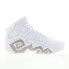 Фото #1 товара Fila MB 1BM01833-101 Mens White Leather Athletic Basketball Shoes 10