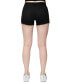 Фото #2 товара Juniors' Rhinestone-Front Raw-Edge-Hem Shorts