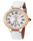 ფოტო #1 პროდუქტის Women's Astor White Genuine Leather Watch 40mm
