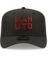 Men's Black Manchester United Weave Overlay 9FIFTY Snapback Hat