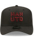 Men's Black Manchester United Weave Overlay 9FIFTY Snapback Hat Черный, S/M - фото #3