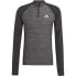 ADIDAS Gym+ 3 Stripes half zip long sleeve T-shirt