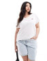 Фото #1 товара Levi's Plus perfect small batwing logo t-shirt in white