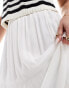 Pimkie tiered maxi skirt in white