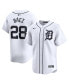 ფოტო #1 პროდუქტის Men's Javier Baez White Detroit Tigers Home Limited Player Jersey