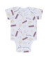 ფოტო #4 პროდუქტის Newborn and Infant Boys and Girls Gray, Burgundy, White Washington Commanders Three-Piece Turn Me Around Bodysuits and Pant Set