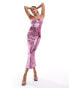 Фото #1 товара Bardot summer sequin maxi dress in pink