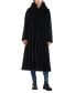 ფოტო #3 პროდუქტის Women's Hooded Faux-Fur Maxi Coat