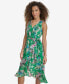 Women's Floral-Print Ruffled Sleeveless Midi Dress
