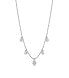 Фото #1 товара Shiny steel necklace with zircons Desideri BEIN012