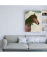 Fab Funky Horse Chestnut with Ivy Canvas Art - 19.5" x 26"