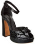 Фото #1 товара Alexandre Birman Pepitta 120 Embossed Patent Platform Sandal Women's