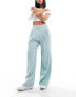 Фото #1 товара ASOS DESIGN wide leg trouser in light blue