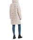 ფოტო #5 პროდუქტის Women's Grooved Faux-Fur Hooded Coat