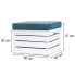 Sitzhocker mit Stauraum WHITE 2er Set