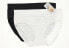 Jockey 268290 Women's Underwear 1 Black, 1 White 2 Pack Size 6 (LG)