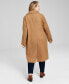 Фото #2 товара Women's Plus Size Single-Breasted Coat, Created for Macy's
