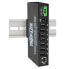 Фото #3 товара Tripp 7-Port Rugged Industrial USB 2.0 Hi-Speed Hub w 15KV ESD Immunity and metal case - Mountable - USB 2.0 - 480 Mbit/s - Black - Metal - 142 mm - 64 mm