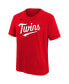ფოტო #3 პროდუქტის Big Boys Carlos Correa Red Minnesota Twins Player Name and Number T-shirt