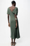 Фото #5 товара Платье с драпировкой сбоку ZARA