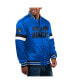 ფოტო #1 პროდუქტის Men's Blue Orlando Magic Home Game Satin Full-Snap Varsity Jacket