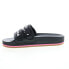 Фото #9 товара Fila Sala 1SM02578-021 Mens Black Synthetic Slip On Slides Sandals Shoes