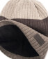 Men's Wale Color Block Beanie Hat
