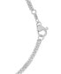 ფოტო #4 პროდუქტის Diamond Double Heart 16-1/2" Layered Pendant Necklace (1/6 ct. t.w.) in Sterling Silver