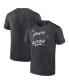 Фото #1 товара Men's Heather Charcoal New England Patriots 2021 NFL Playoffs Bound Lights Action T-shirt