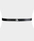 Фото #5 товара Women's CK Monogram Buckle Skinny Belt