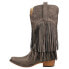 Фото #5 товара Roper Rickrack Embroidery Fringe Snip Toe Cowboy Womens Brown Casual Boots 09-0