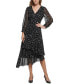 ფოტო #1 პროდუქტის Women's Floral-Print Asymmetrical Dress