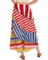Фото #2 товара Farm Rio Amazing Stripes Frilled Linen-Blend Midi Skirt Women's
