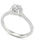 ფოტო #1 პროდუქტის IGI Certified Diamond Halo Engagement Ring (1-1/3 ct. t.w.) in Platinum