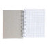 LIDERPAPEL Spiral notebook pocket sixteenth smart soft cover 80h 60gr square 4 mm