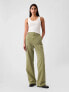 Фото #1 товара Mid Rise Loose Khaki Cargo Pants