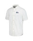 Фото #4 товара Men's White Seattle Seahawks Sport Coconut Point Palm Vista Island Zone Button-Up Camp Shirt