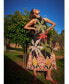 Фото #6 товара Women's Printed Halter Maxi Dress