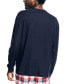 Фото #2 товара Men's Waffle Long-Sleeve Sleep T-shirt