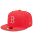 ფოტო #2 პროდუქტის Men's Red Boston Red Sox 2023 Spring Color Basic 59FIFTY Fitted Hat