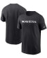 Фото #1 товара Men's Black Baltimore Ravens Team Wordmark T-shirt