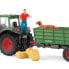 Фото #6 товара Schleich FARM WORLD Tractor with Trailer - 42608, Tractor, 3 yr(s), Black, Green, Red, Yellow