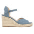 LifeStride Tess Espadrille Wedge Womens Blue Casual Sandals I8614M1-400