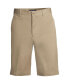 Men's School Uniform 11" Plain Front Blend Chino Shorts