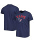 Фото #1 товара Men's Navy Distressed Houston Texans All Arch Franklin T-shirt