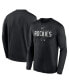 Men's Black Colorado Rockies Authentic Collection Team Logo Legend Performance Long Sleeve T-shirt