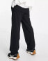Фото #6 товара ASOS DESIGN straight leg jogger with deep waistband and pintuck in cotton in black - BLACK